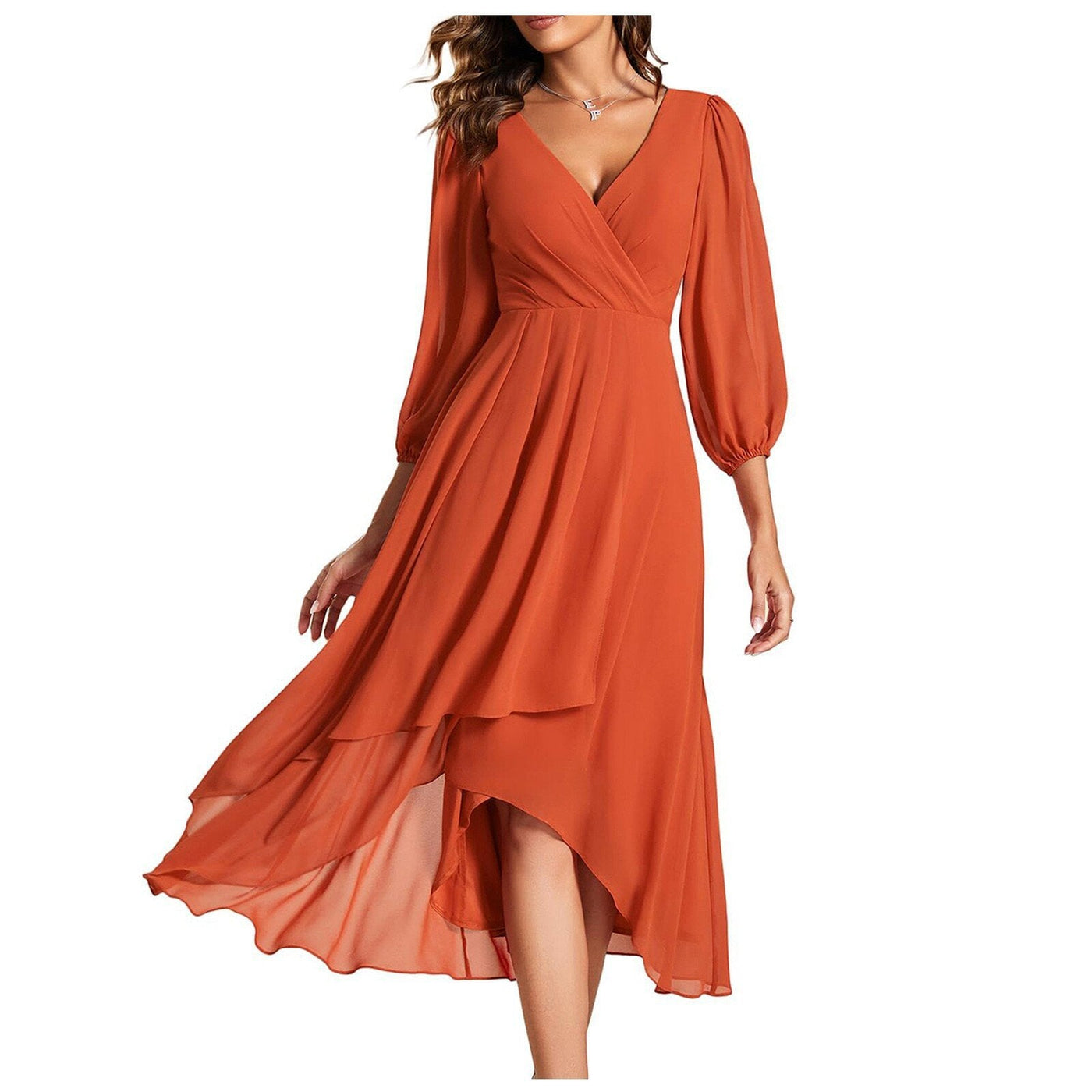 Mian | Elegante Abito a portafoglio con scollatura a V