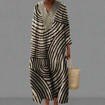 Marit™ | Elegant geometrisk kjole