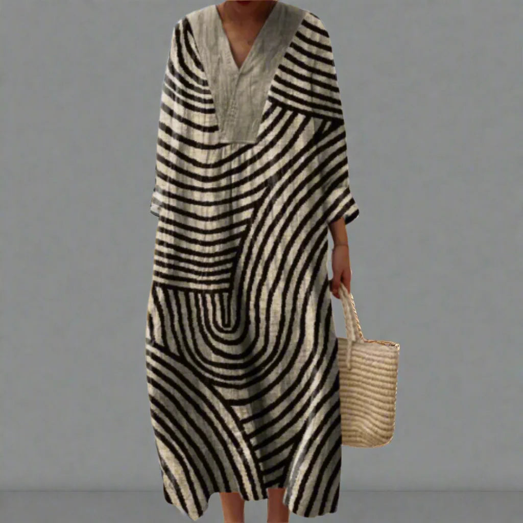 Lia™ | Elegant Geometric Dress