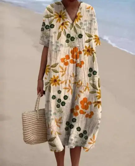 Live – Elegant og fargerik sommerkjole