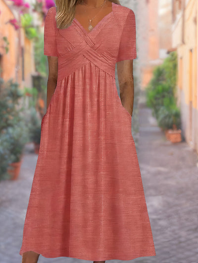 Sunniva – Wickelstil Midikleid
