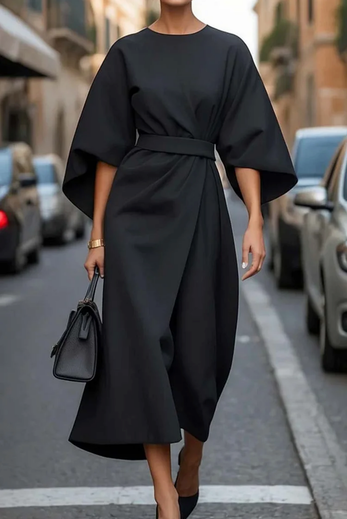 Melanie | Elegant Dress with Puff Sleeves