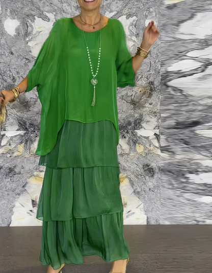 Caroline | Robe Maxi Fluide – Élégance Sans Effort