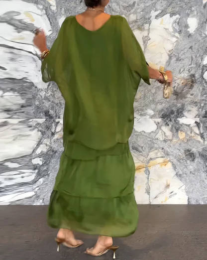 Caroline | Robe Maxi Fluide – Élégance Sans Effort