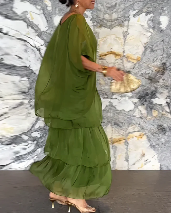 Caroline | Robe Maxi Fluide – Élégance Sans Effort