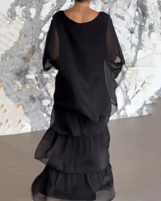 Caroline | Robe Maxi Fluide – Élégance Sans Effort