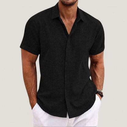 Strazoro | Men's Linen Shirt | Short Sleeves | Lightweight