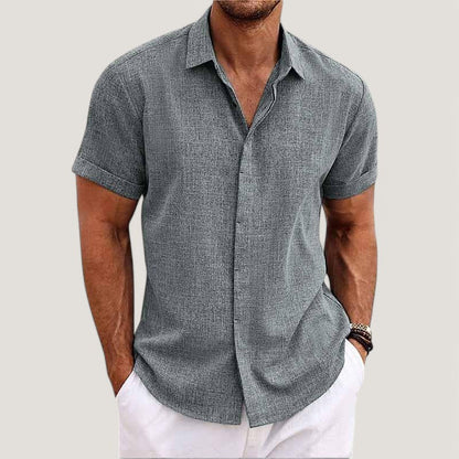 Strazoro | Men's Linen Shirt | Short Sleeves | Lightweight