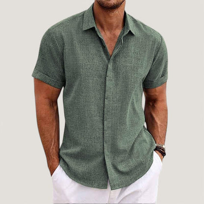 Strazoro | Men's Linen Shirt | Short Sleeves | Lightweight