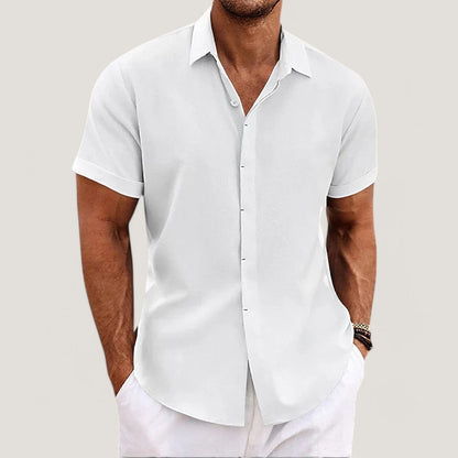 Strazoro | Men's Linen Shirt | Short Sleeves | Lightweight