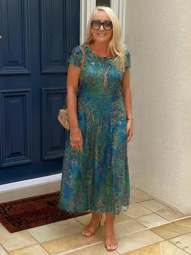 Camille – Robe Midi Décontractée