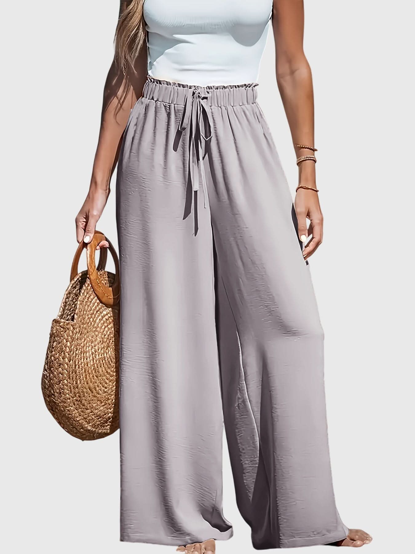 Seraphina | Elegant High-Waisted Wide-Leg Pants