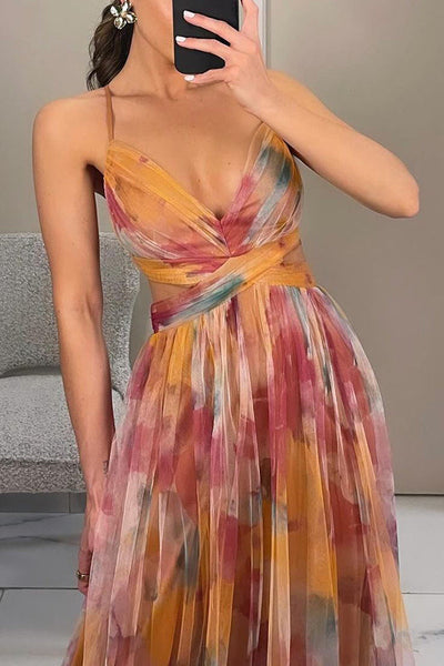 Joséphine – Robe Maxi Envoûtante à Imprimé Floral