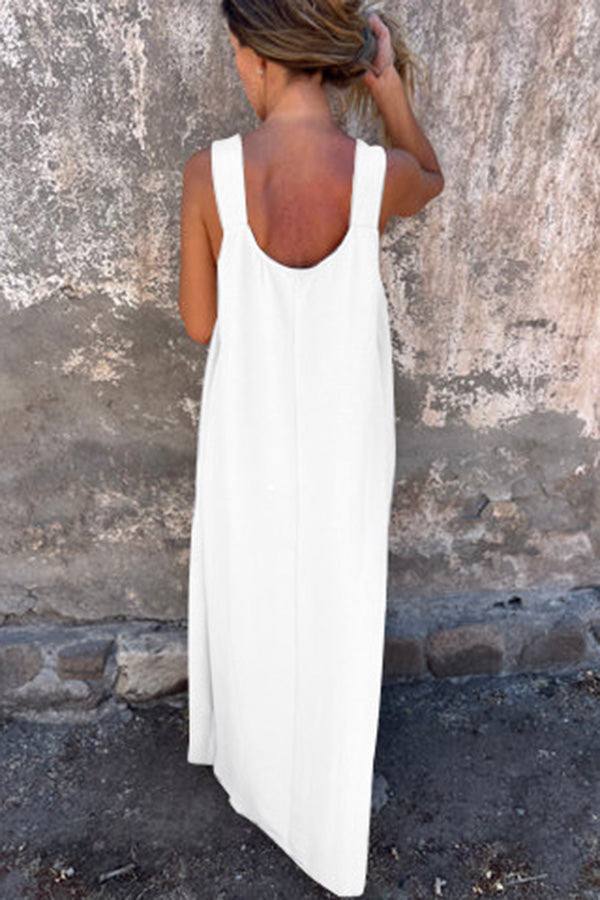 Margaux – Robe Maxi Décontractée Sans Manches