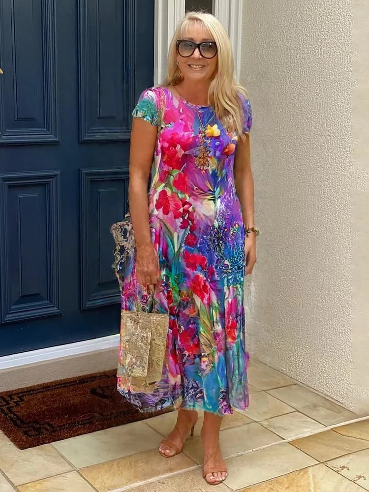 Camille – Robe Midi Décontractée