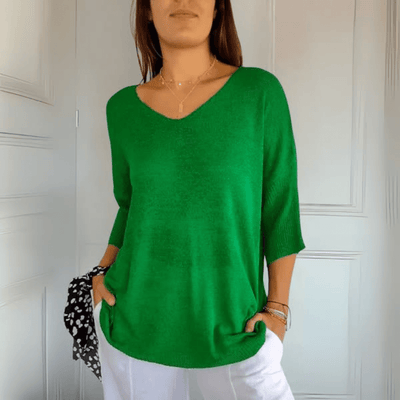 Anna | Gebreide V-hals top