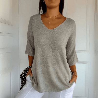 Anna | Gebreide V-hals top