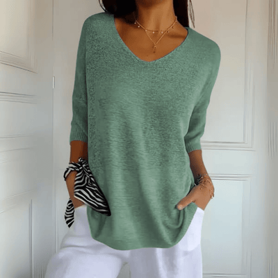 Anna | Gebreide V-hals top