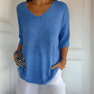 Anna | Gebreide V-hals top