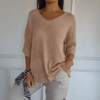 Anna | Gebreide V-hals top