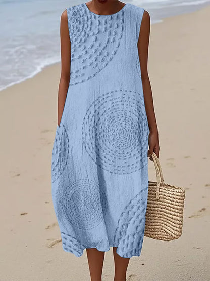 Maelle | Maxi Dress with Textured Pattern