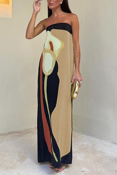 Gabrielle - Printed Long Dress