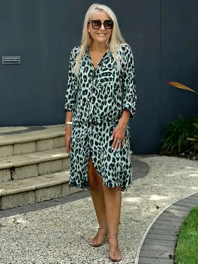 Julia - Robe Léopard Sophistiquée