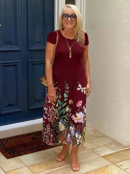 Camille – Robe Midi Décontractée