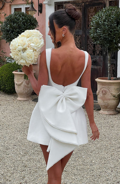 Elle™ | Pearl Bow Mini Dress