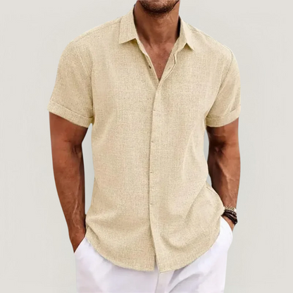 Strazoro | Men's Linen Shirt | Short Sleeves | Lightweight