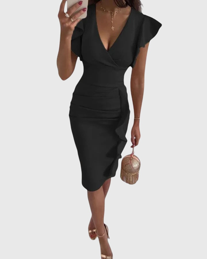 Elize - Elegant Bodycon Dress made from Luxury Material - for Women | Perfect for Formal Occasions