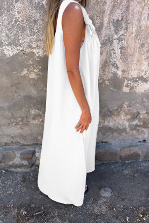 Margaux – Robe Maxi Décontractée Sans Manches
