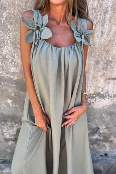 Margaux – Robe Maxi Décontractée Sans Manches