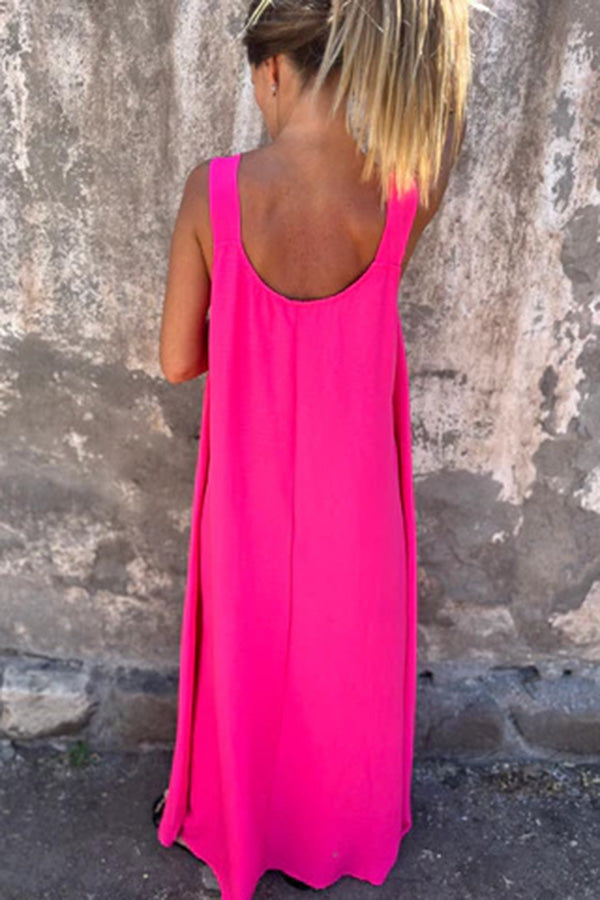 Margaux – Robe Maxi Décontractée Sans Manches
