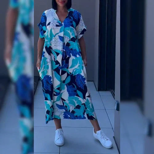 Elena - Robe élégante à fleurs