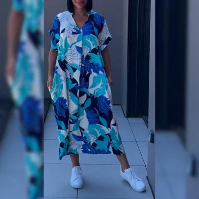 Elena - Robe élégante à fleurs