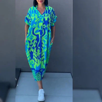 Elena - Robe élégante à fleurs