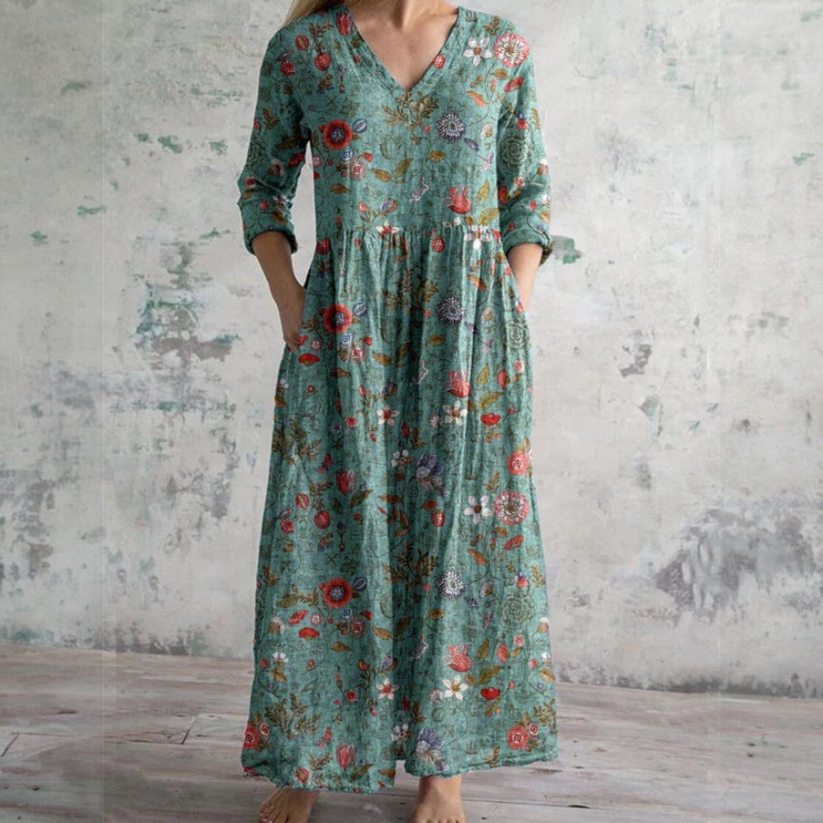 Livia | Abito floreale elegante in qualità premium