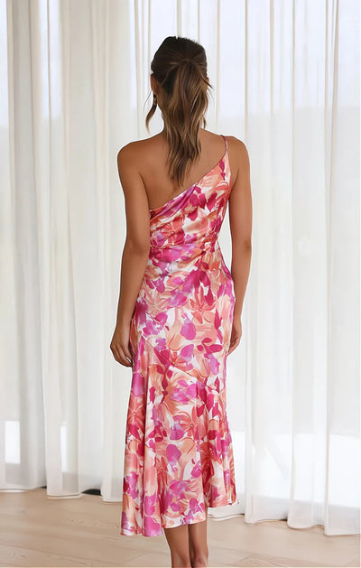 Noemi | Abito floreale in satin