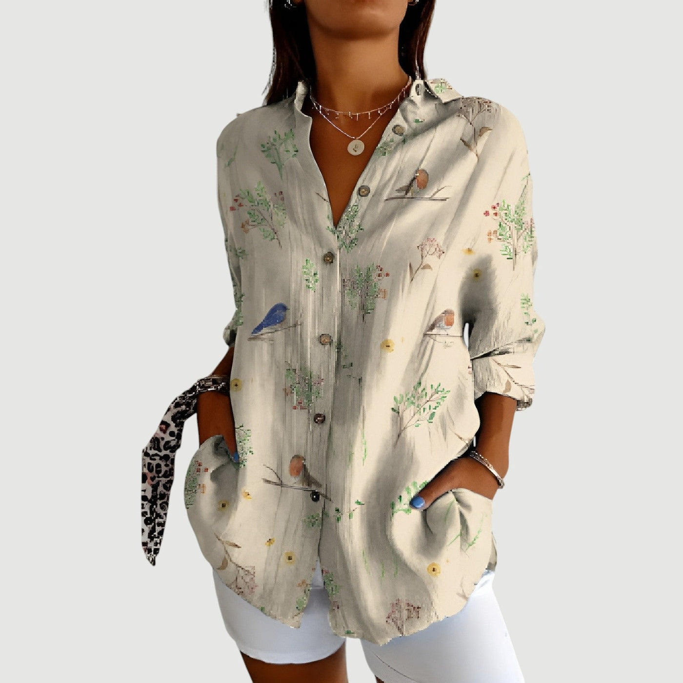Gerd™ | Bluse med fargerikt design