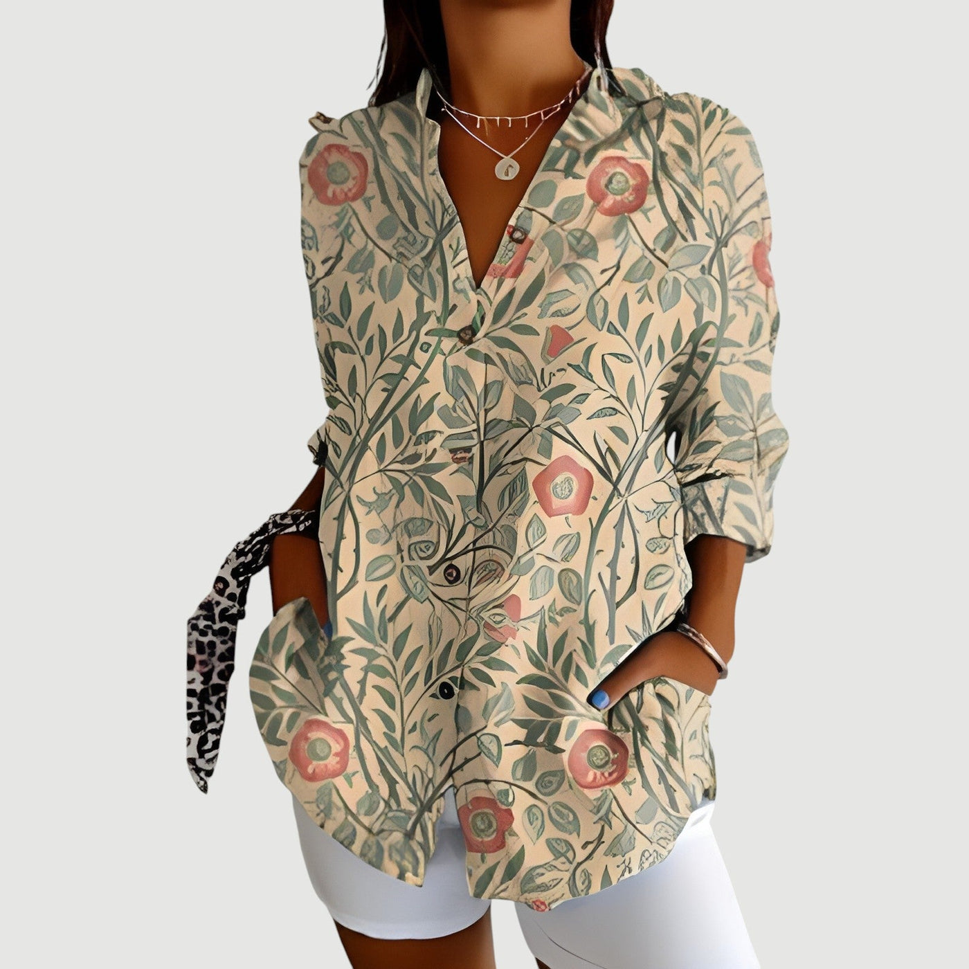 Nora™ | Bluse med fargerikt design