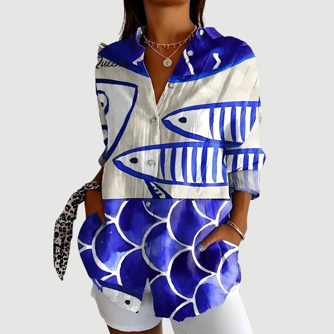 Hilde™ | Bluse med fargerikt design