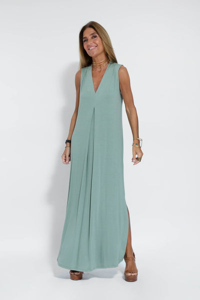 Isabella – Abito lungo ed elegante con scollo a V