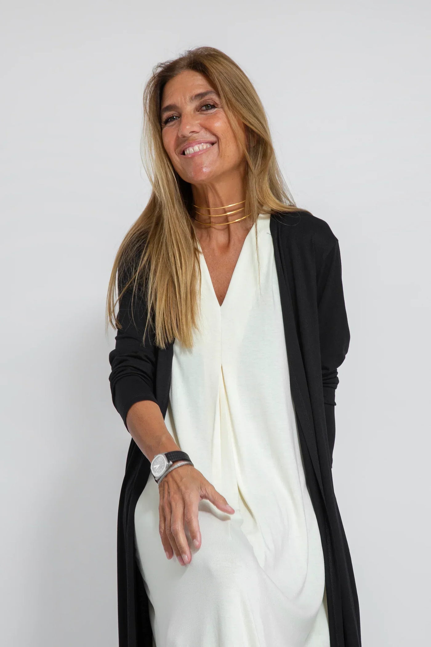 Isabella – Abito lungo ed elegante con scollo a V