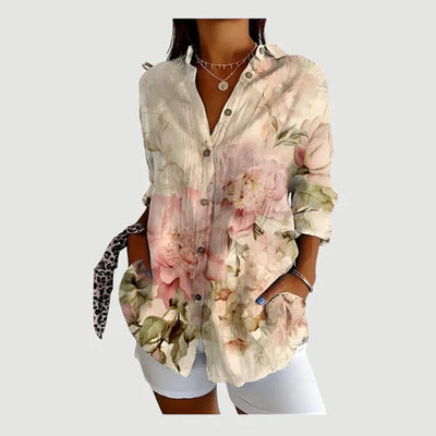 Ida™ bluse med fargerikt design